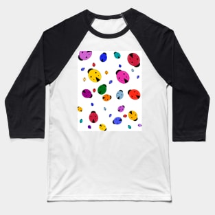 Fun bright ladybug pattern Baseball T-Shirt